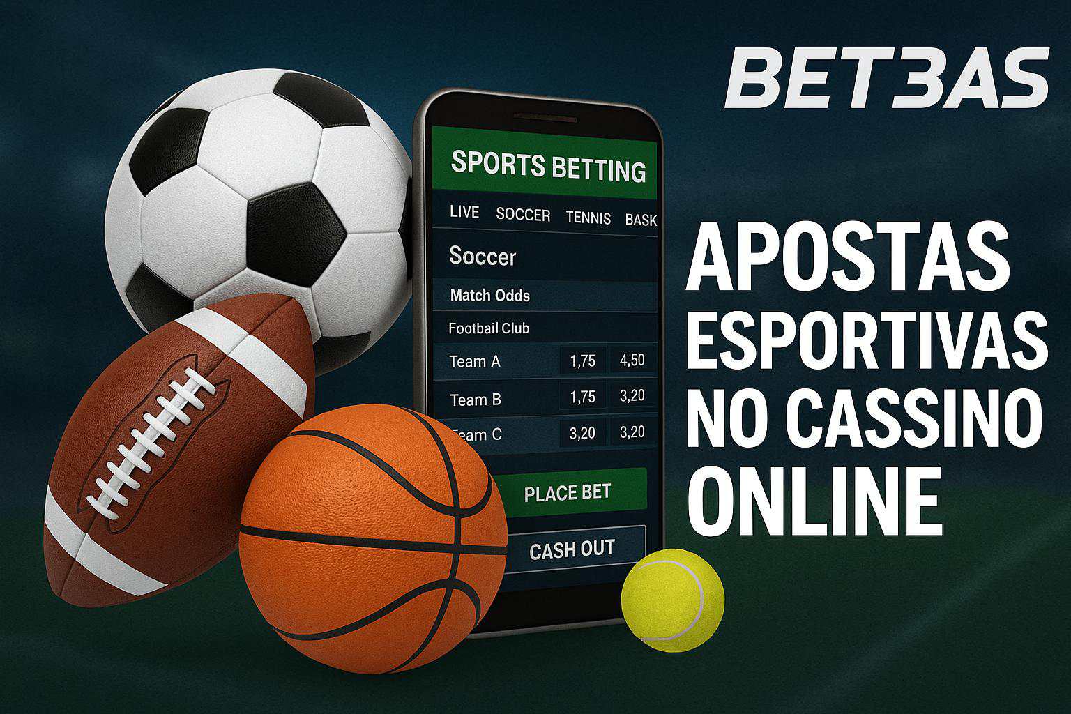 Aposte em apostas esportivas no cassino online BET3AS  